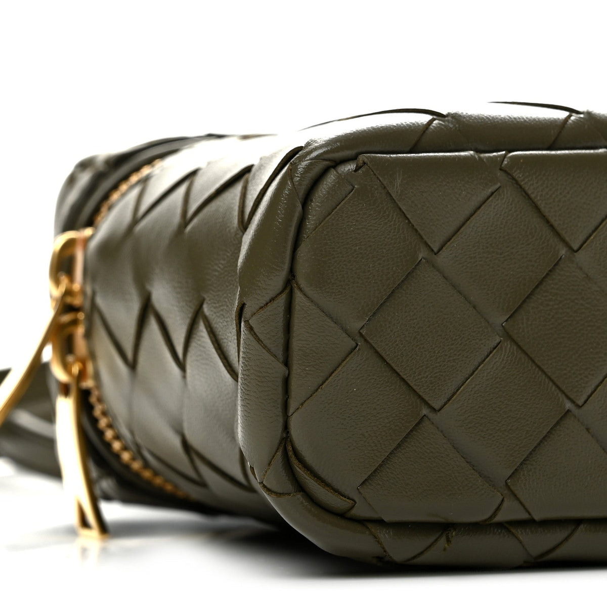 Calfskin Intrecciato Bang Bang Vanity Case Cypress