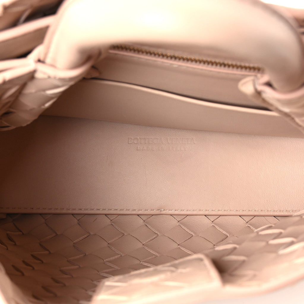 Nappa Intrecciato Small Andiamo Shoulder Bag Lotus