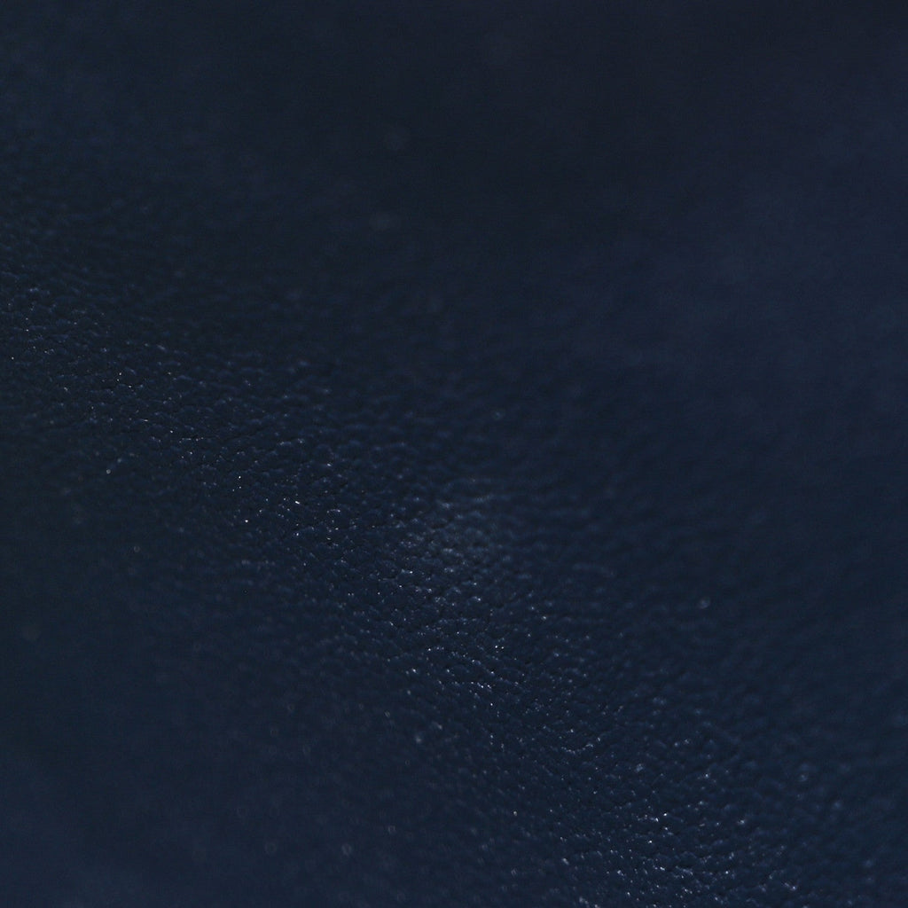 Denim Quilted Mini Rectangular Flap Dark Blue
