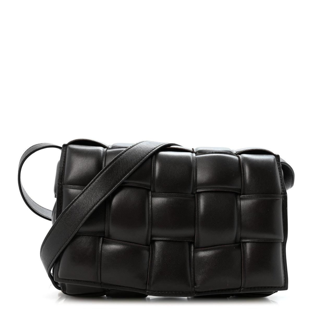 Nappa Maxi Intrecciato Padded Cassette Crossbody Bag Fondant