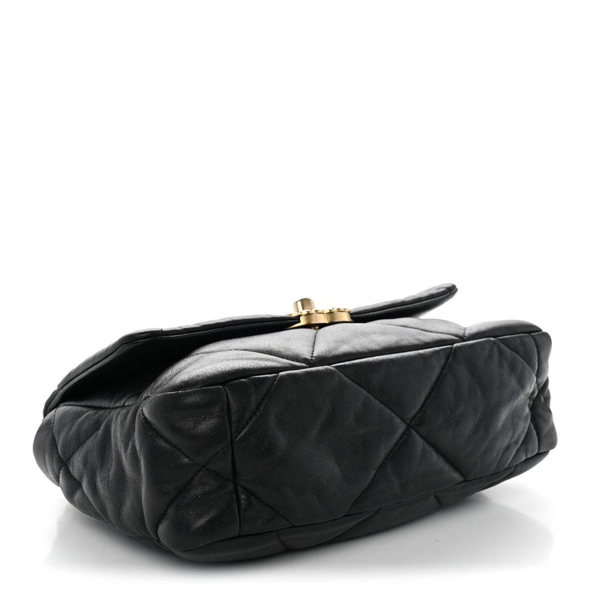 Lambskin Quilted Medium Chanel 19 Flap Black