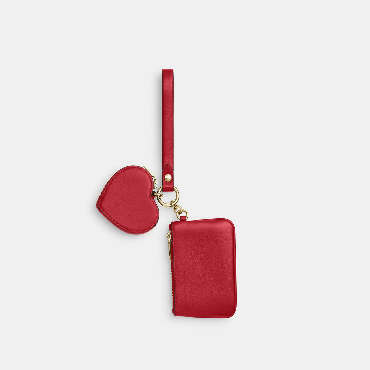 Coach Outlet Wristlet And Heart Pouch