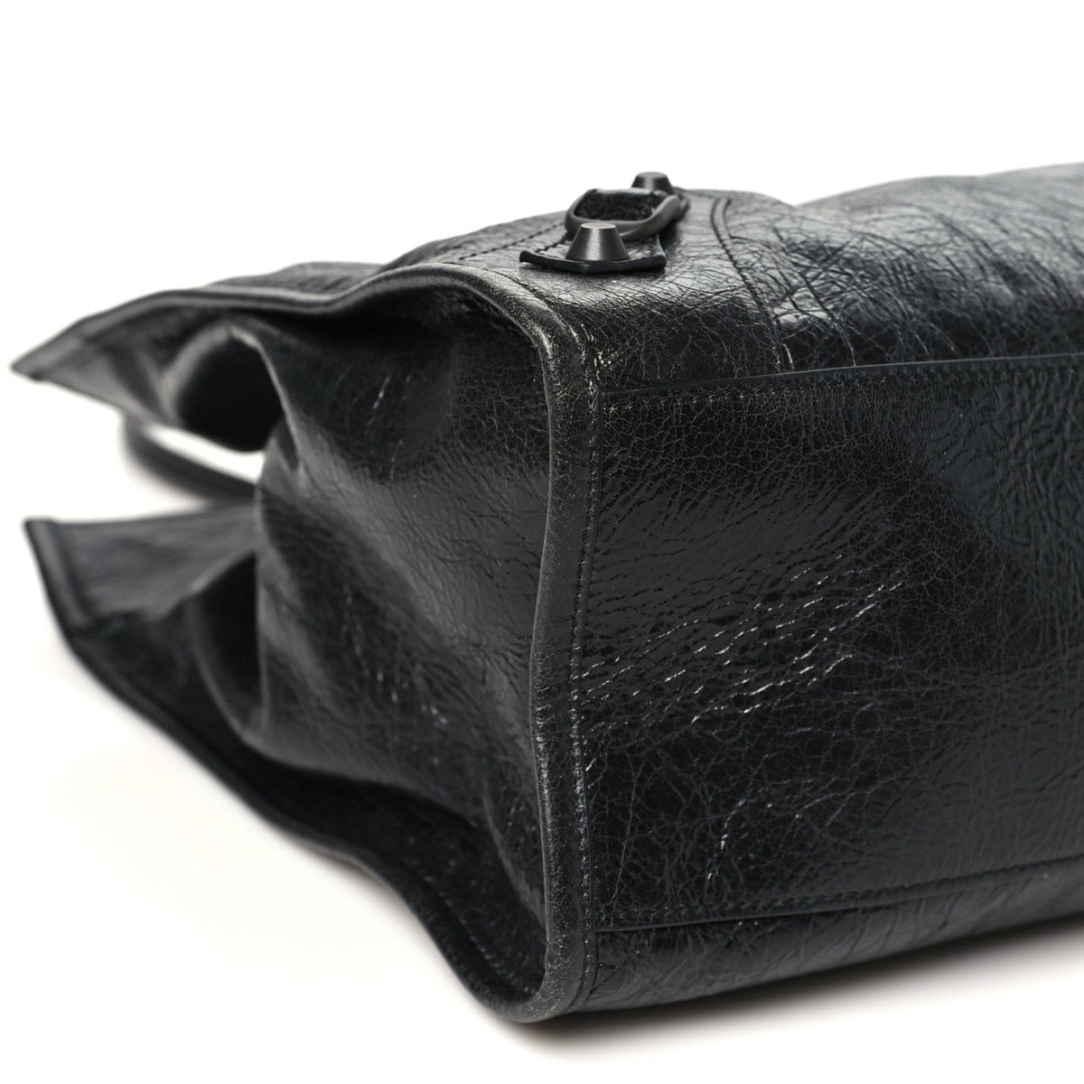 Agneau Arena Classic Hardware Medium Le City Tote Black