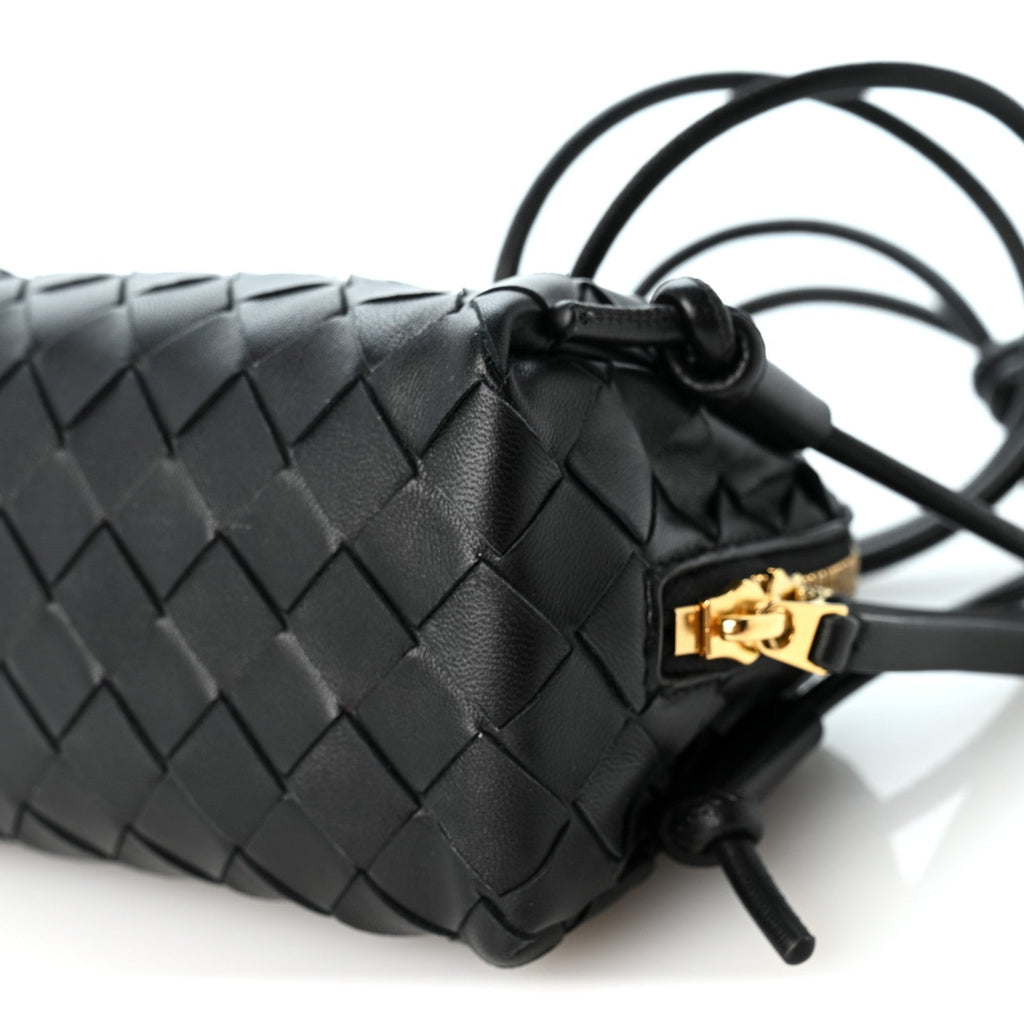 Nappa Intrecciato Concert Pouch Black