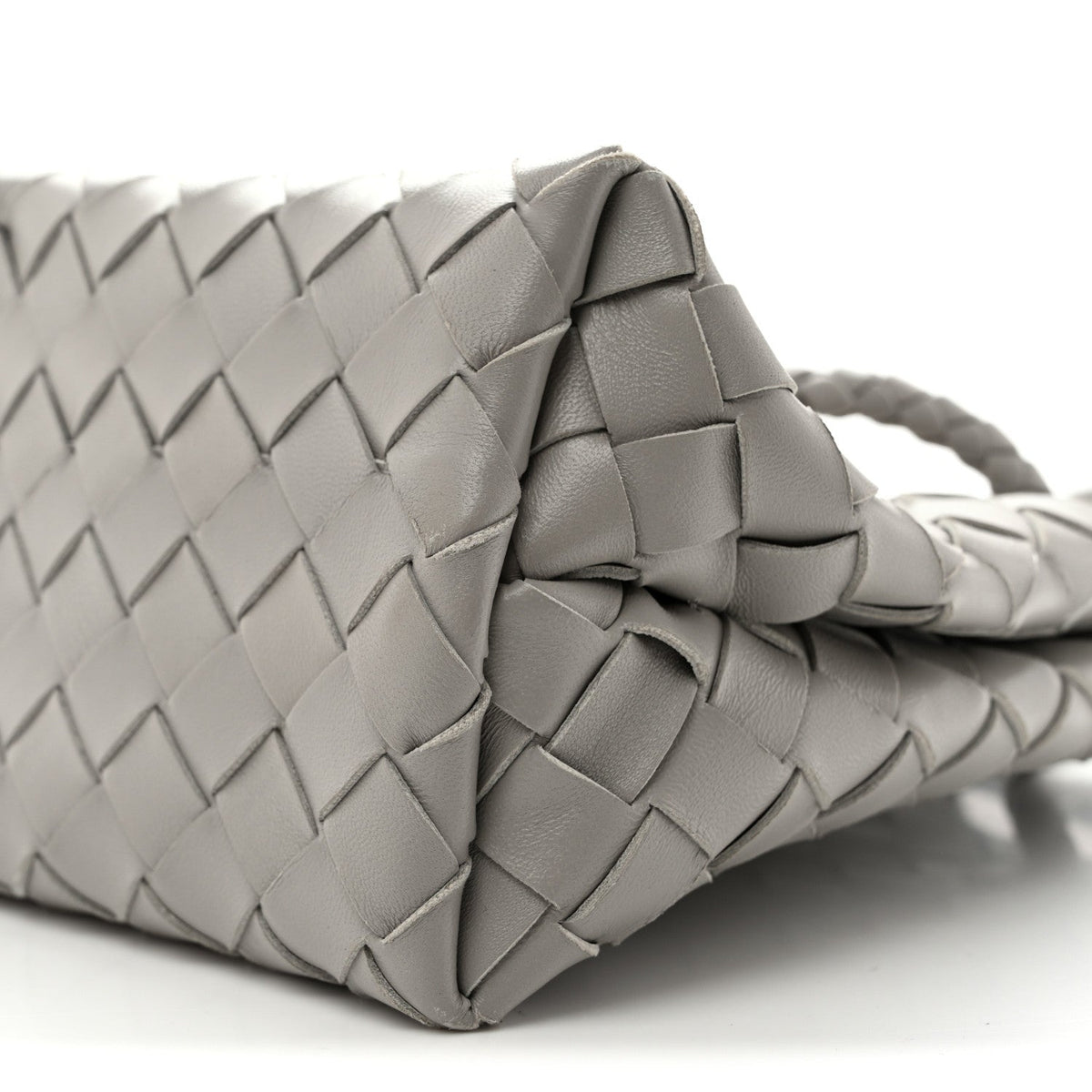 Nappa Intrecciato Small Andiamo Shoulder Bag Sterling