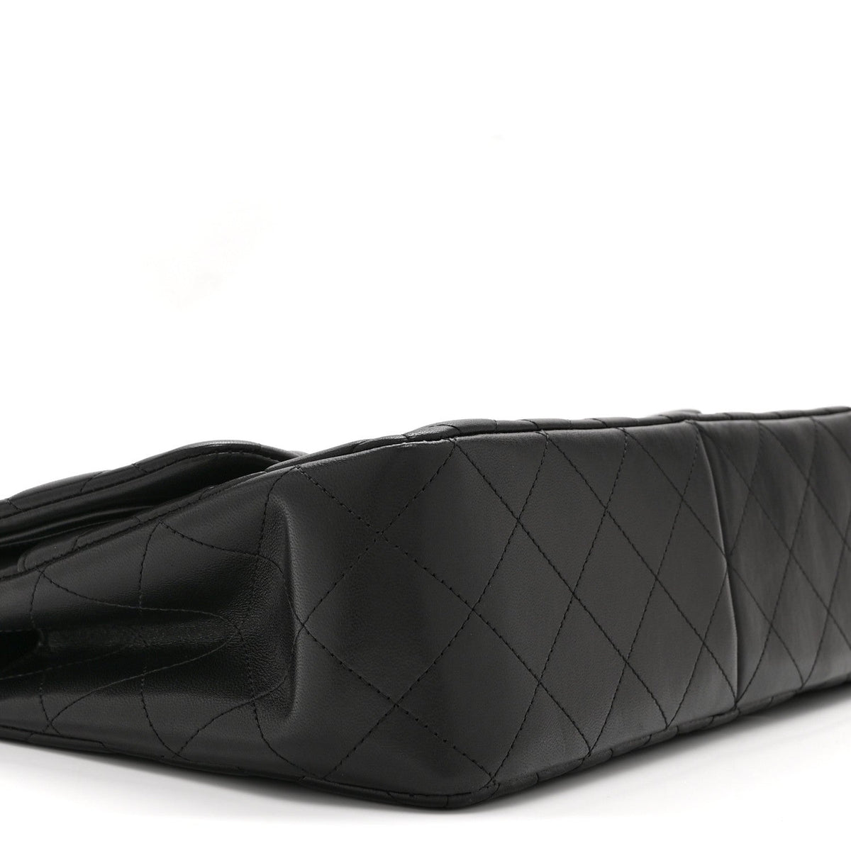 Lambskin Quilted Jumbo Double Flap So Black