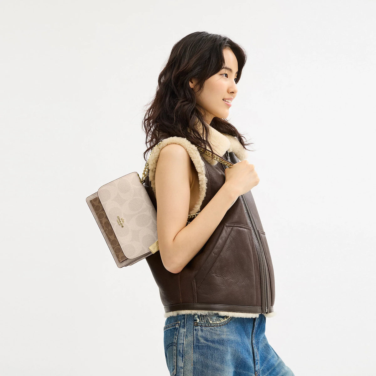 Coach Outlet Klare Crossbody Bag In Blocked Signature Canvas