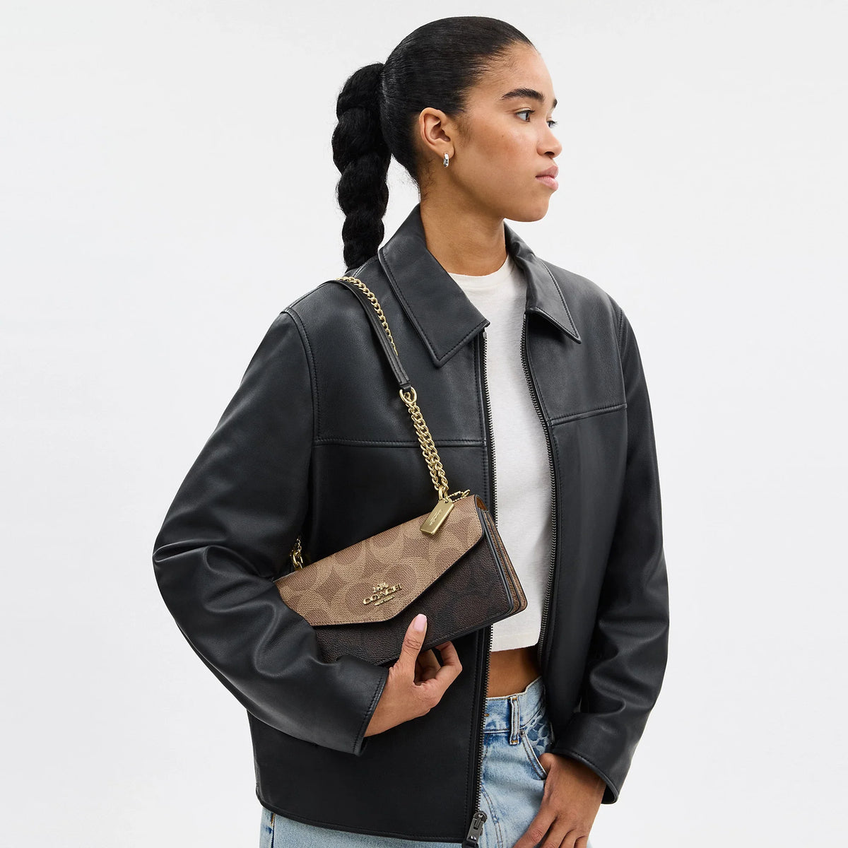 Coach Outlet Klare Envelope Crossbody Bag In Blocked Signature Canvas