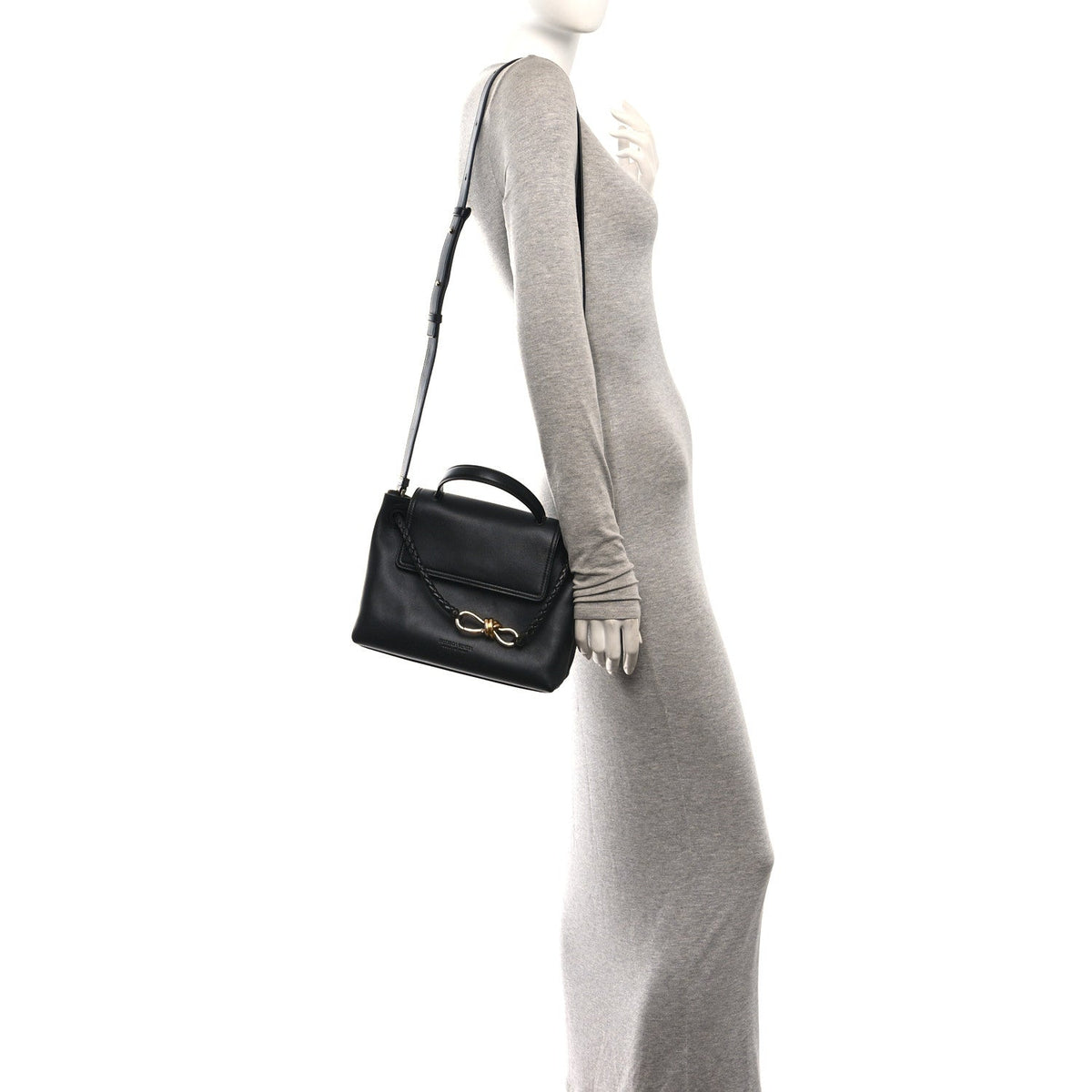 Silky Calfskin Small Ciao Ciao Black