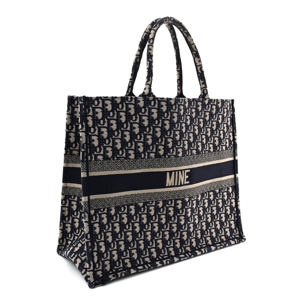 Oblique Large Book Tote Blue Multicolor