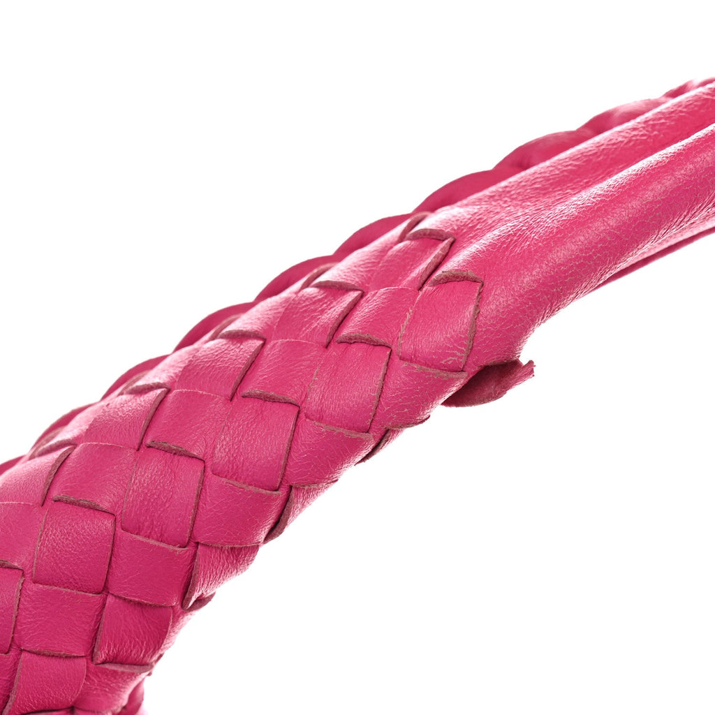 Nappa Intrecciato Medium Veneta Hobo Rosa Shock