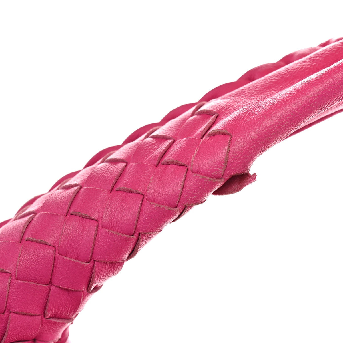 Nappa Intrecciato Medium Veneta Hobo Rosa Shock