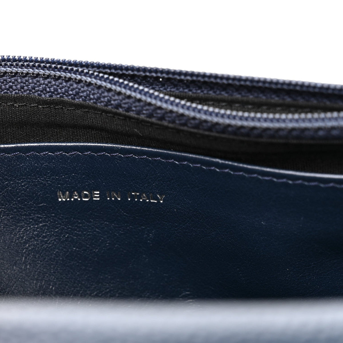 Caviar Half Moon Wallet On Chain WOC Navy