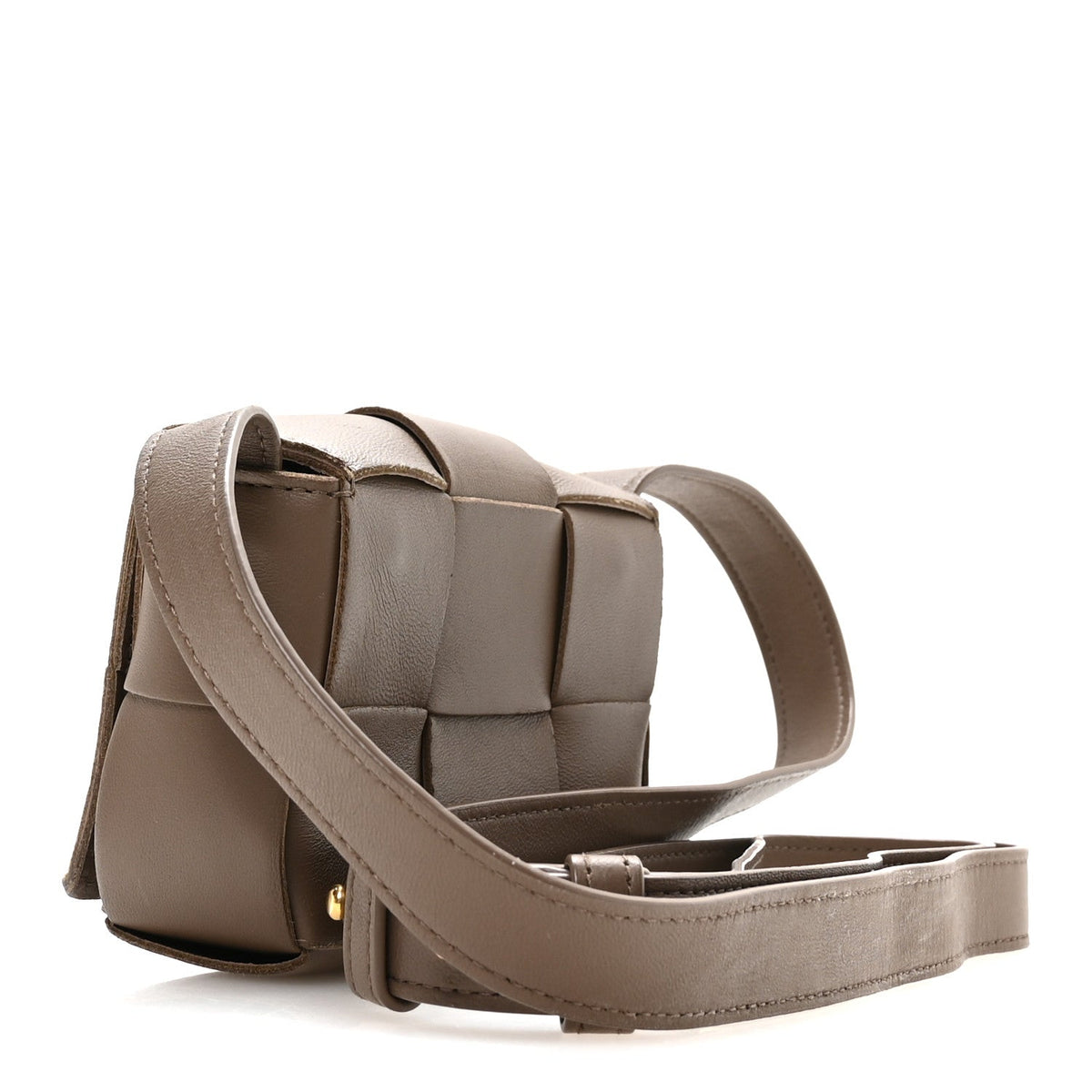 Lambskin Maxi Intrecciato Extra Mini Cassette Crossbody Bag Acorn