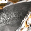 Metallic Lambskin Intrecciato Mini Hop Silver Gold