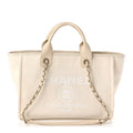 Mixed Fibers Small Deauville Tote White