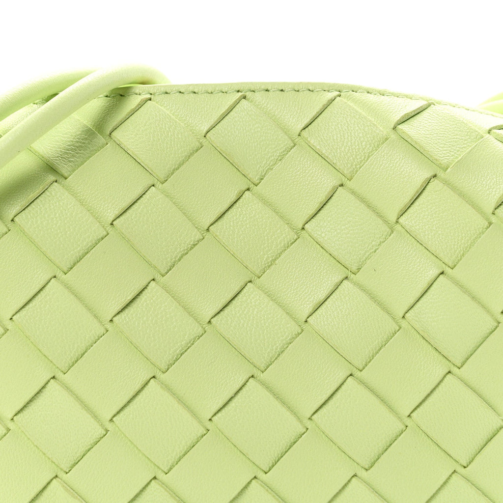 Nappa Intrecciato Mini Loop Camera Bag Fennel