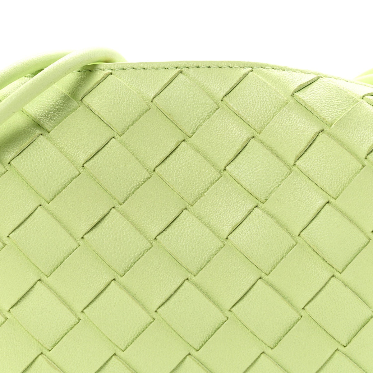 Nappa Intrecciato Mini Loop Camera Bag Fennel