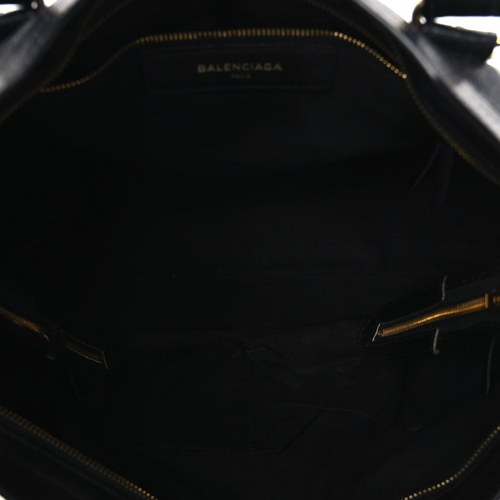 Chevre Gold Metallic Edge Hardware City Black