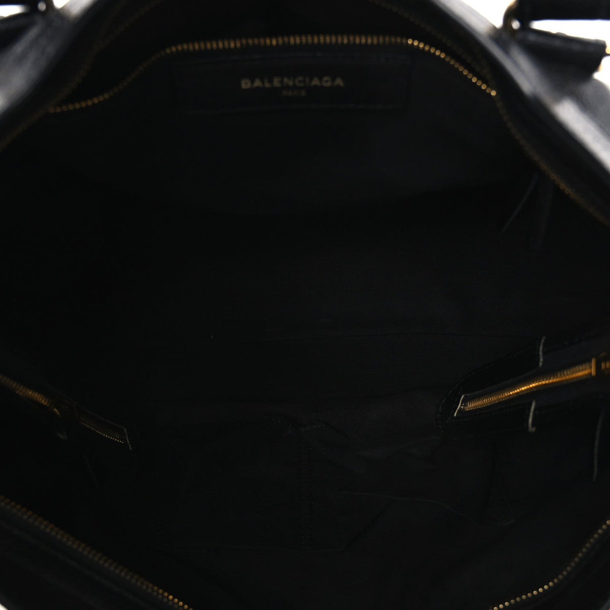 Chevre Gold Metallic Edge Hardware City Black