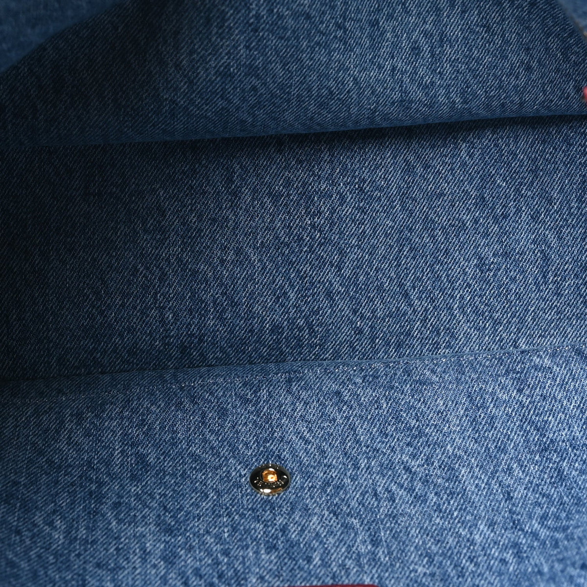 Denim Small Souplissimo Maxi Flap Blue