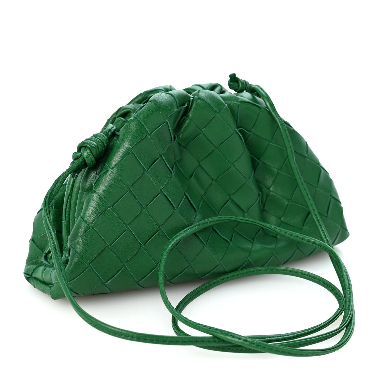 Nappa Intrecciato The Mini Pouch Racing Green
