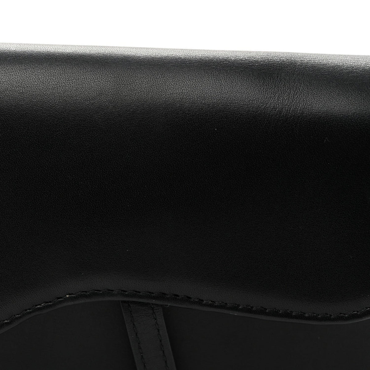 Calfskin Saddle Belt Bag Black