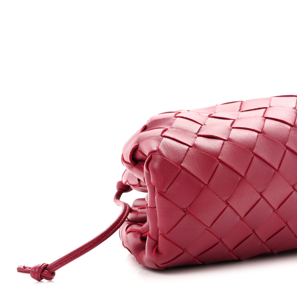 Nappa Intrecciato The Mini Pouch Bordeaux