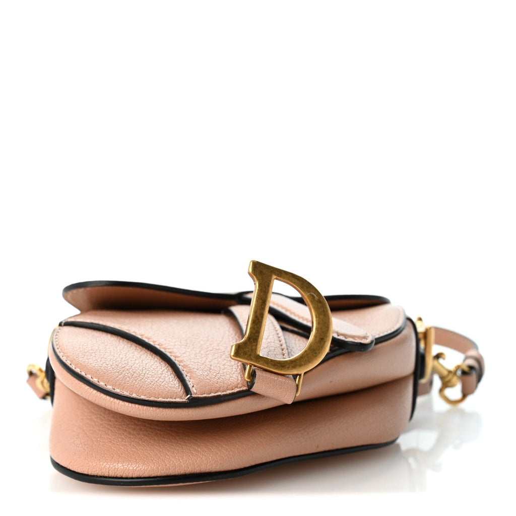 Goatskin Micro Saddle Bag Rose Des Vents