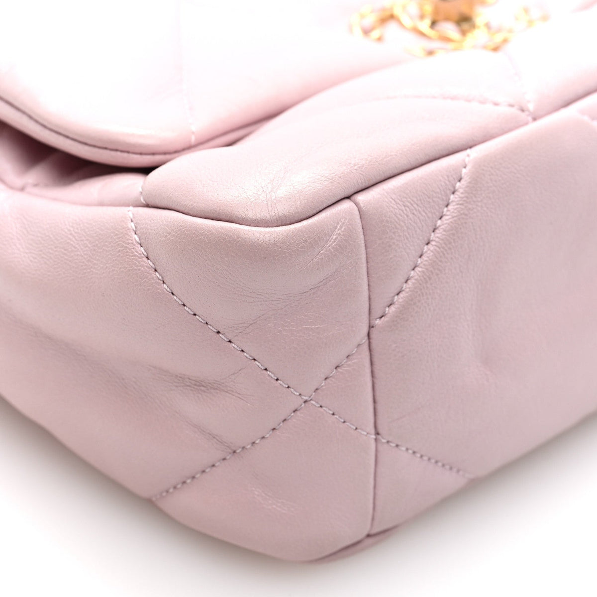 Lambskin Quilted Medium Chanel 19 Flap Light Pink