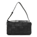 Lambskin Maxi Intrecciato Brick Cassette Bag Black Black