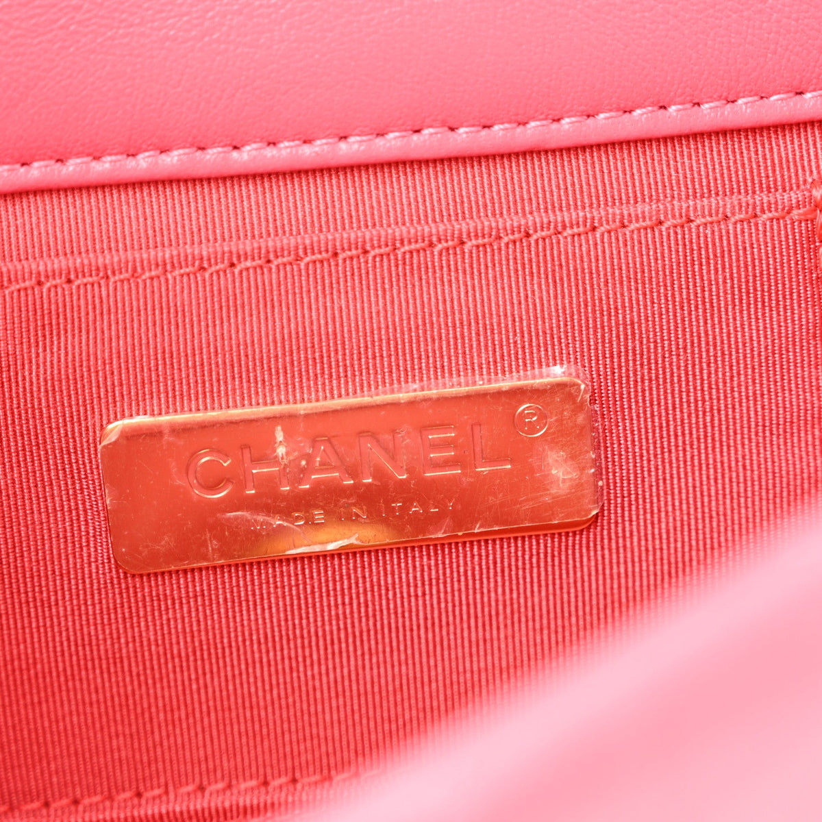 Lambskin Quilted Chanel 19 Waist Bag Pink