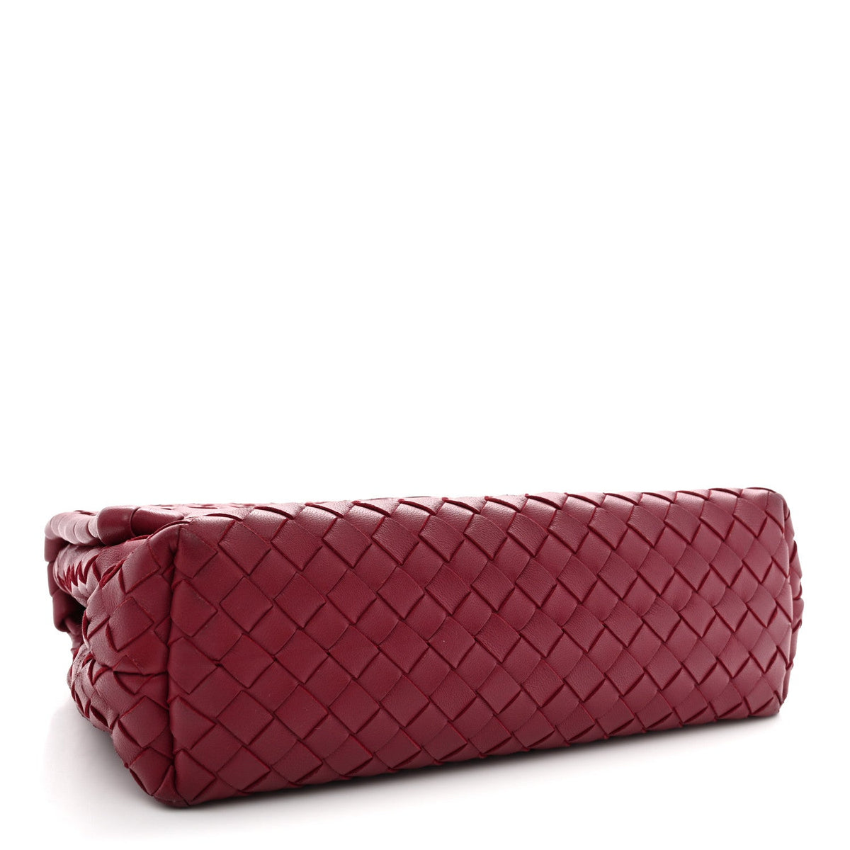 Nappa Intrecciato Baby Olimpia Shoulder Bag China Red