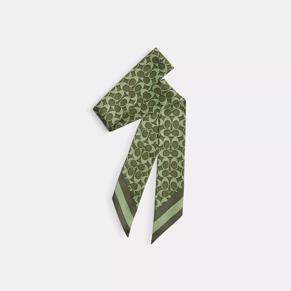 Coach Outlet Signature Silk Skinny Scarf
