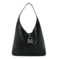 Grained Calfskin Medium Locker Hobo Black