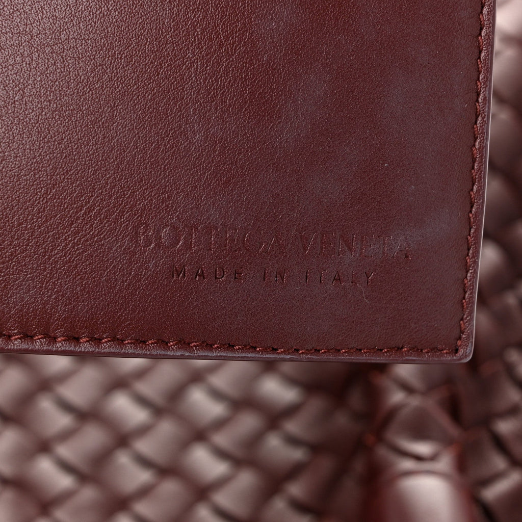 Calfskin Intrecciato Pinacoteca Reversible Tote Madder Brown Lunar