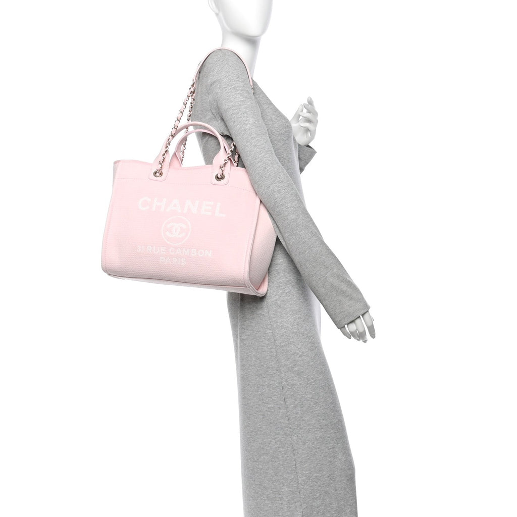 Mixed Fibers Small Deauville Tote Light Pink