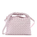 Calfskin Intrecciato Mini Hop Bliss Washed