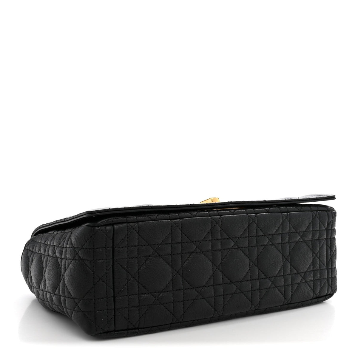 Grained Calfskin Cannage Large Caro Bag Black