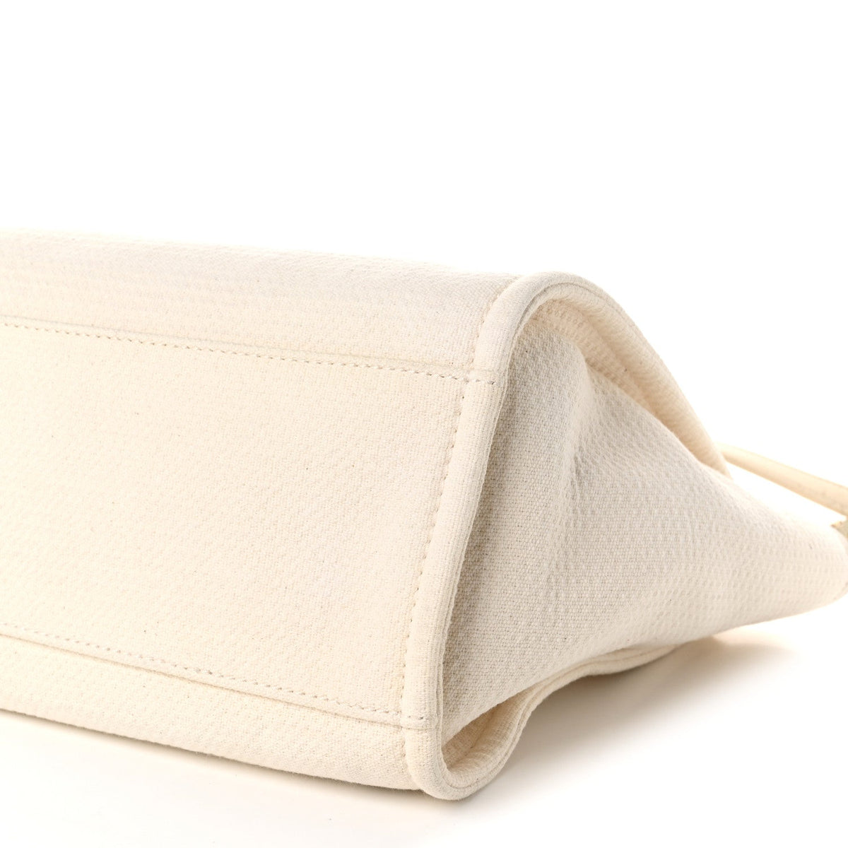Mixed Fibers Small Deauville Tote White