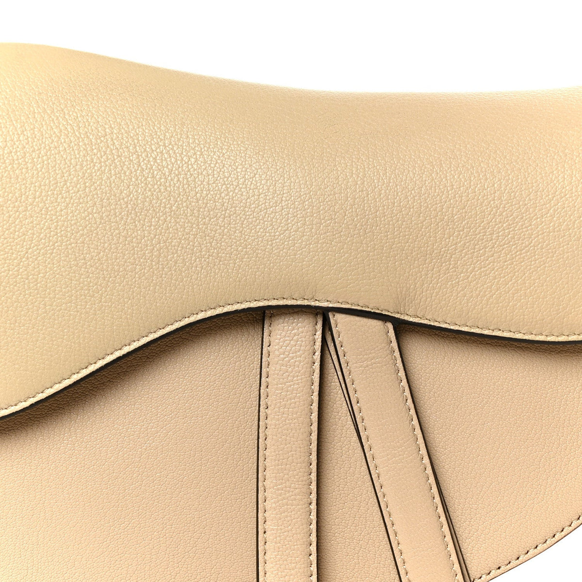 Grained Calfskin Saddle Bag Sable