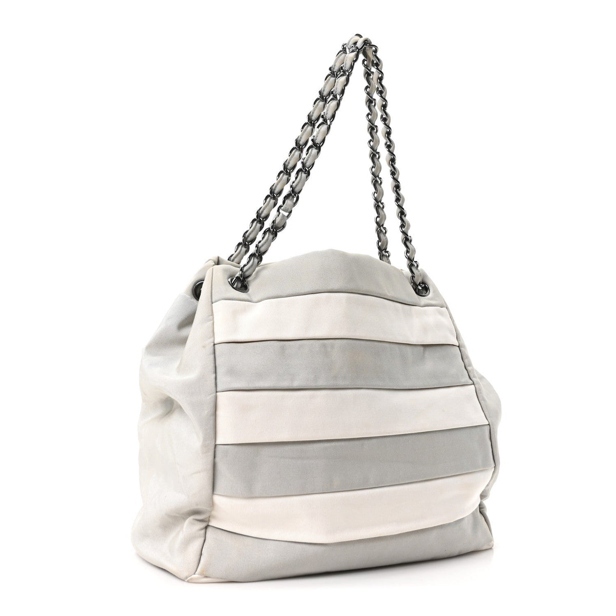 Nylon Quilted 2.55 Reissue Tote White Grey