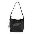 Smooth Calfskin Small Bel Air Hobo Bag Black