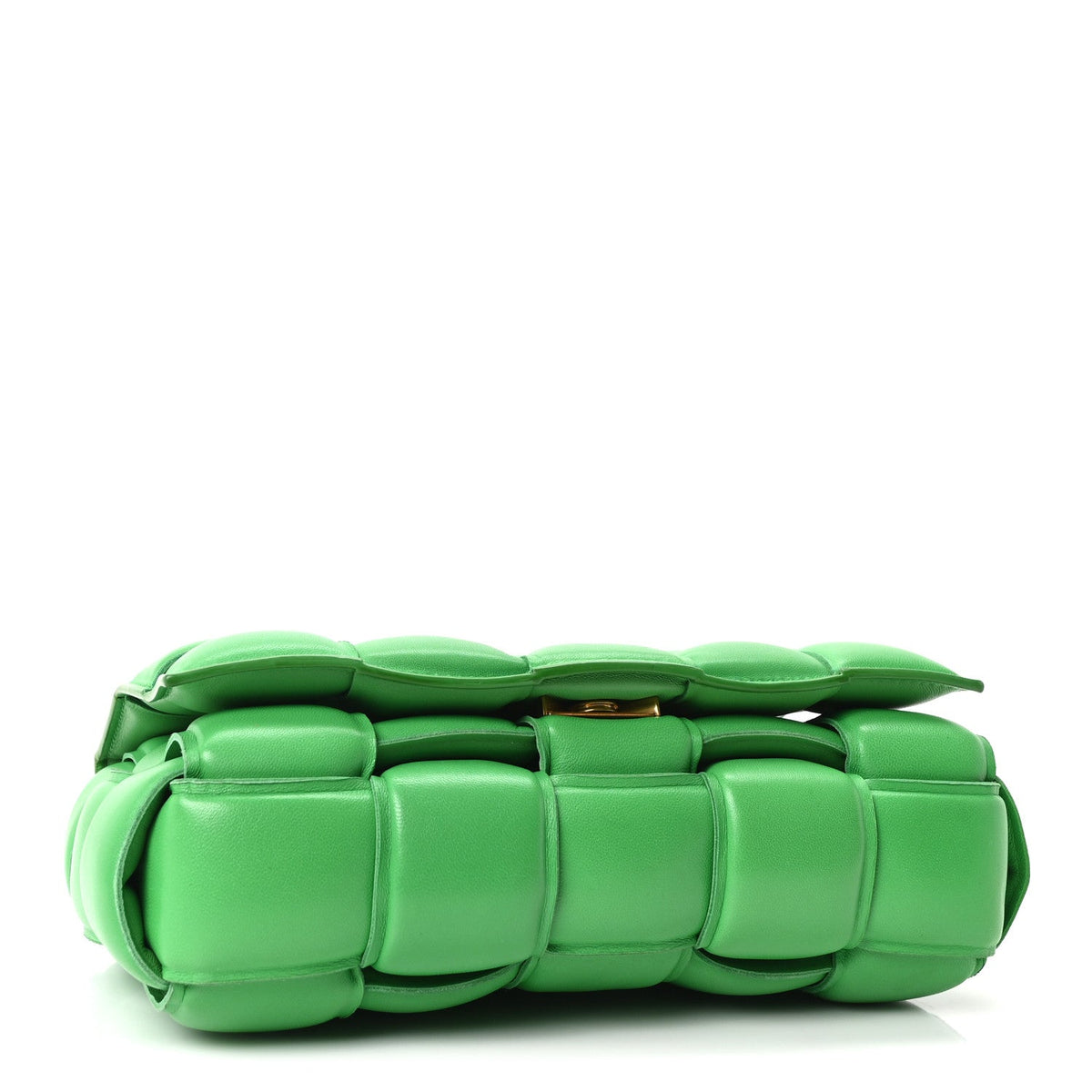 Nappa Maxi Intreccio Padded Cassette Crossbody Bag Parakeet