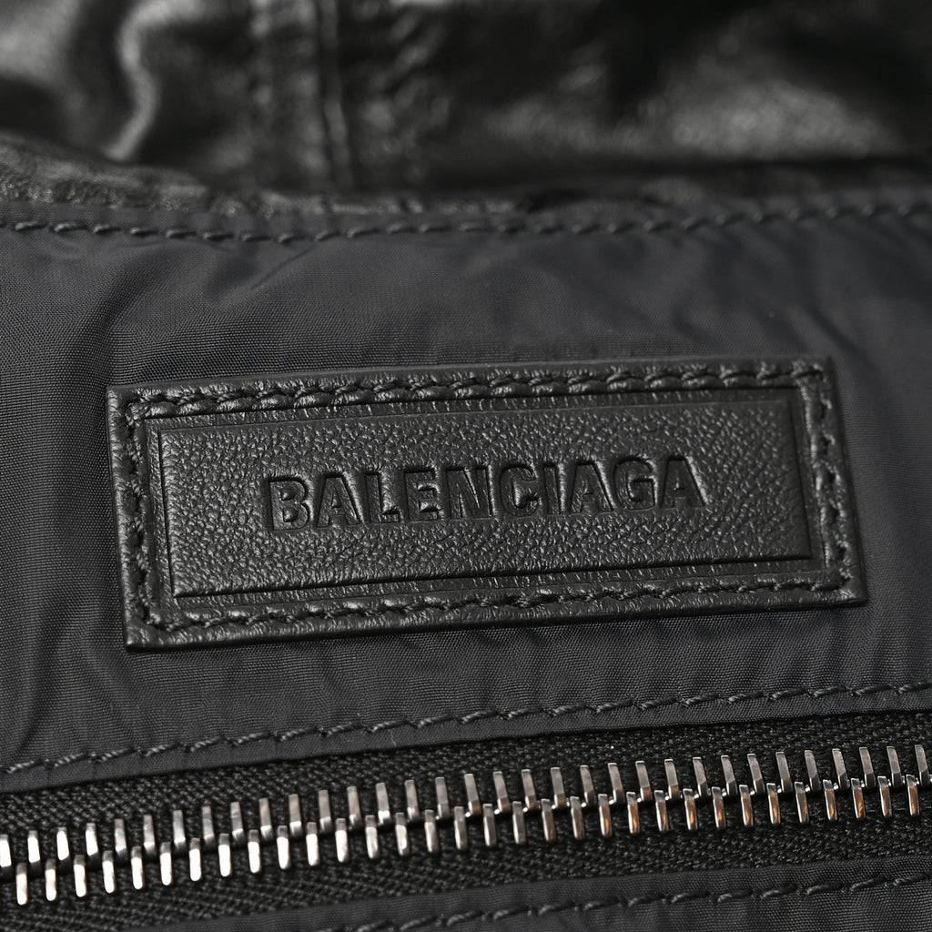 Calfskin Medium Cargo Tote  Black
