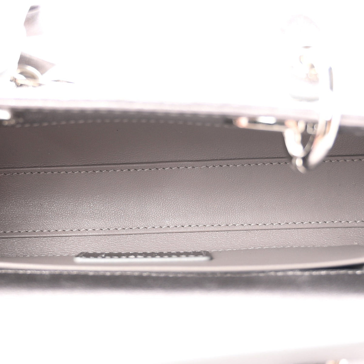 Metallic Lambskin Cannage Small Lady D-Joy