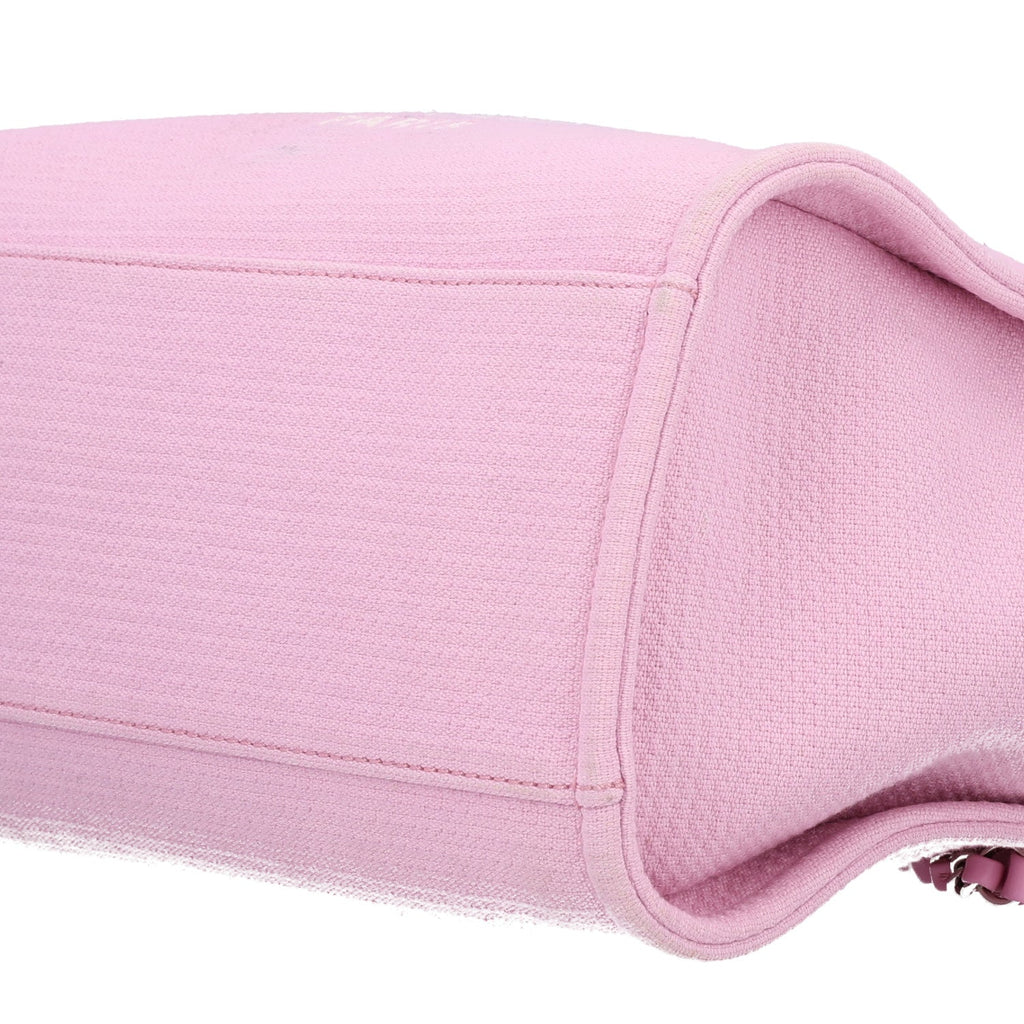 Mixed Fibers Small Deauville Tote Dark Pink
