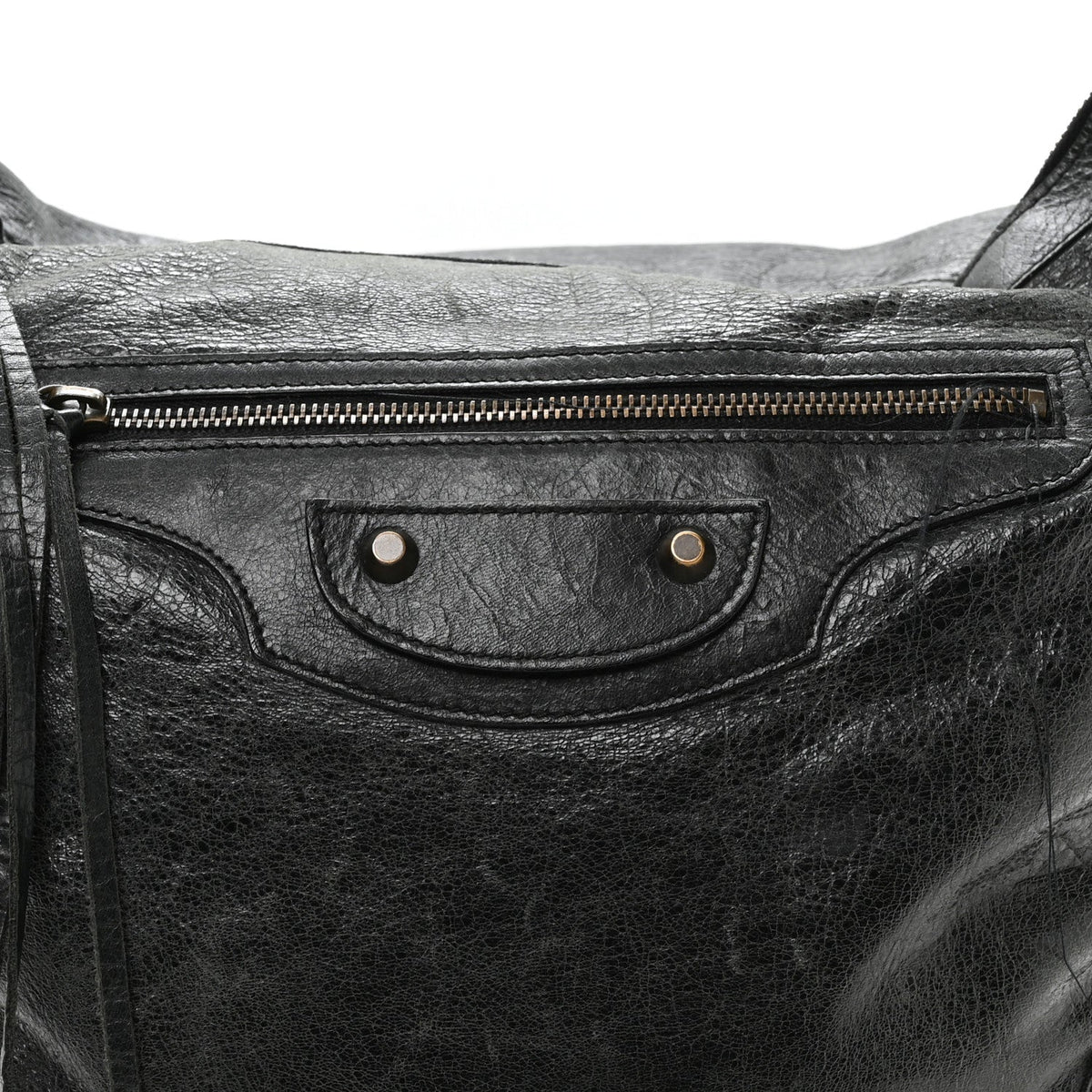 Agneau Classic Hardware Day Hobo Black