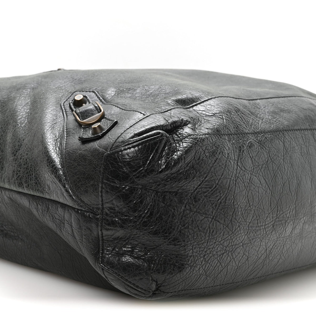 Agneau Classic Hardware Day Hobo Black