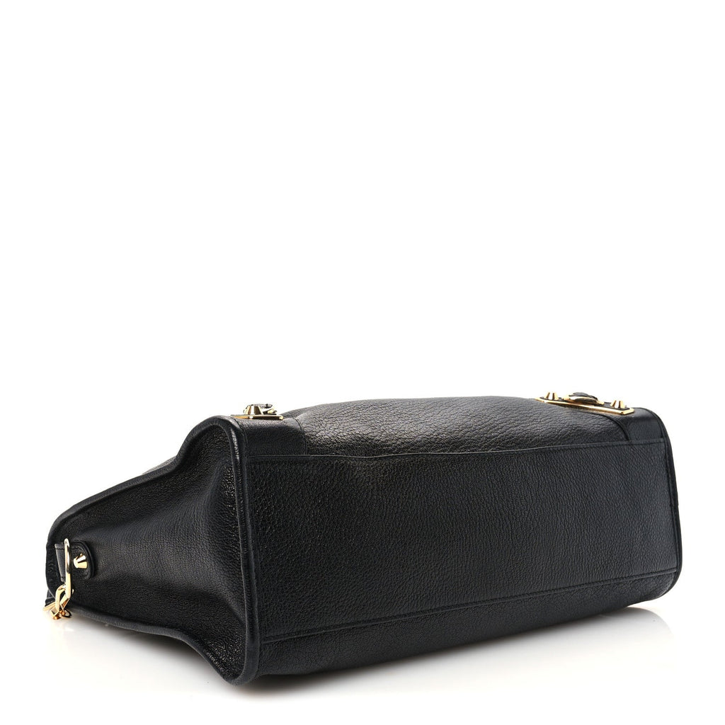 Chevre Gold Metallic Edge Hardware City Black
